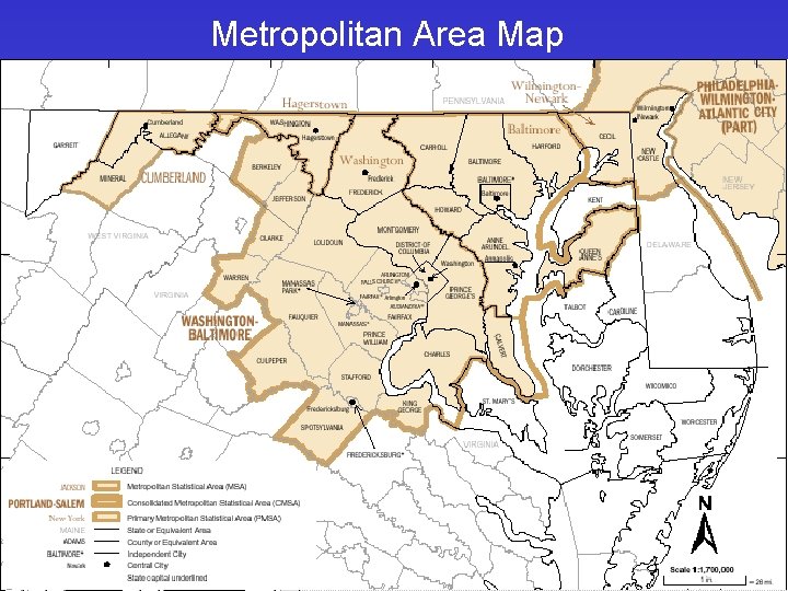 Metropolitan Area Map Metropolitan Area Map