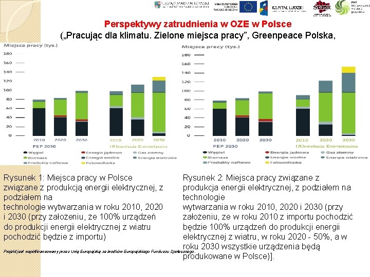 Perspektywy zatrudnienia w OZE w Polsce („Pracując dla klimatu. Zielone miejsca pracy”, Greenpeace Polska,