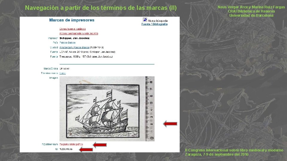 Navegación a partir de los términos de las marcas (II) Neus Verger Arce y