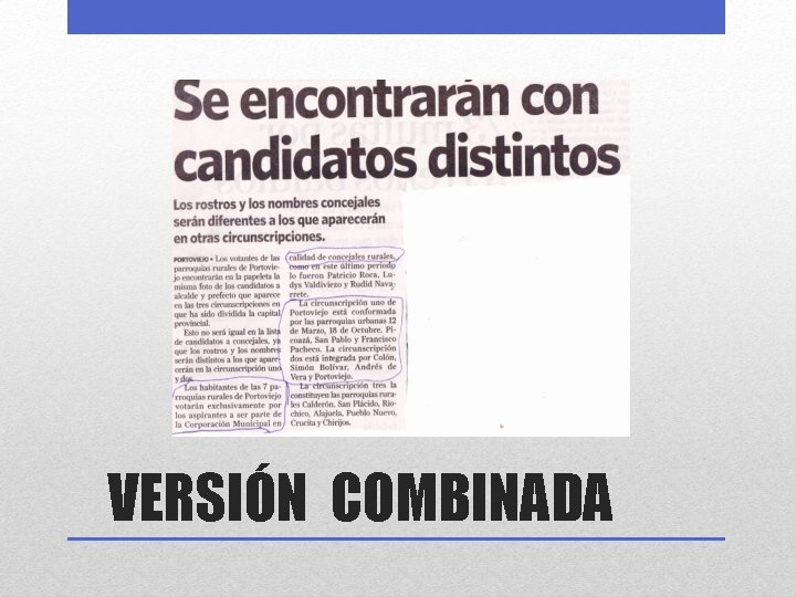 VERSIÓN COMBINADA 