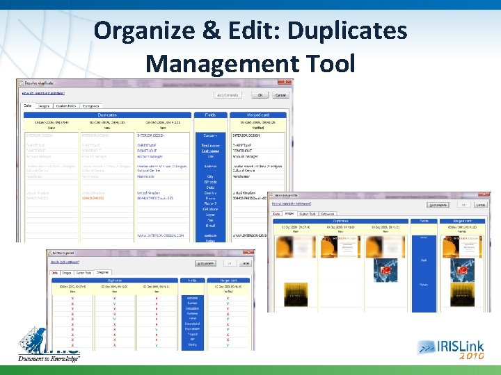 Organize & Edit: Duplicates Management Tool 