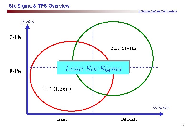 Six Sigma & TPS Overview 6 Sigma, Yuhan Corporation Period 6개월 Six Sigma 3개월