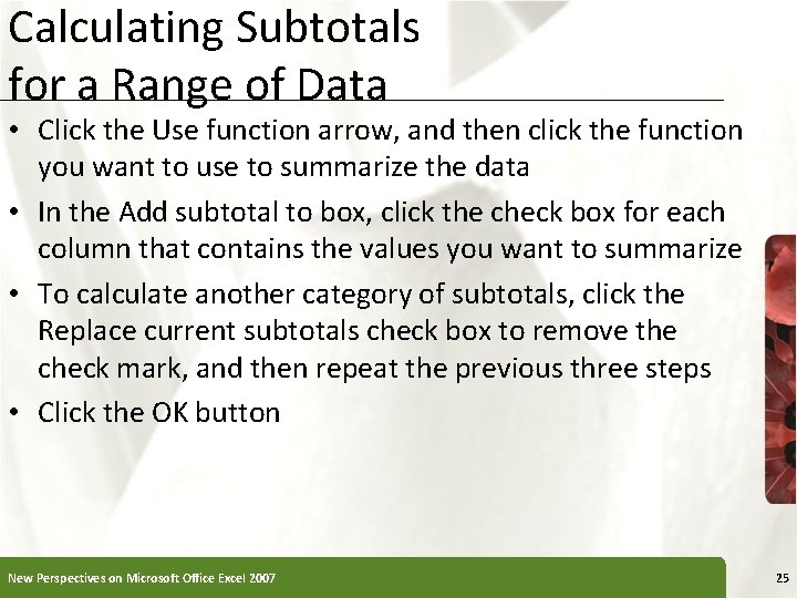 how to remove subtotals in excel 2007
