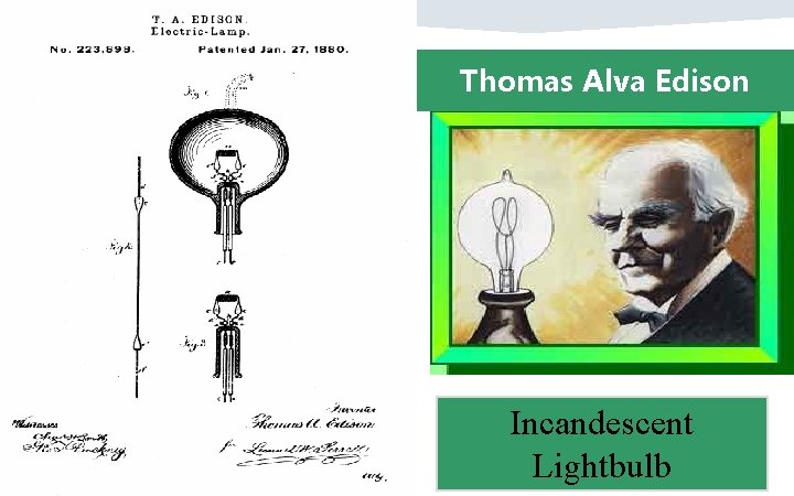 Thomas Alva Edison Incandescent Lightbulb 