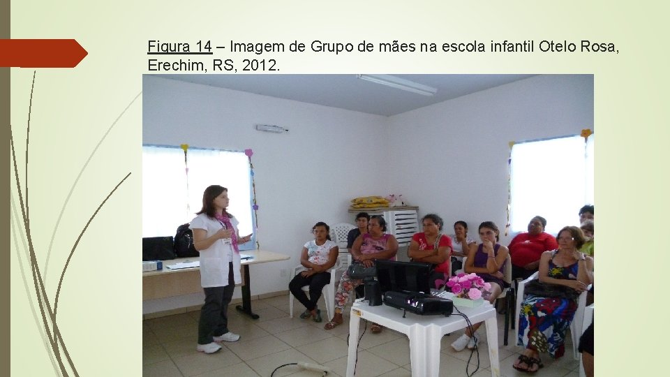 Figura 14 – Imagem de Grupo de mães na escola infantil Otelo Rosa, Erechim,