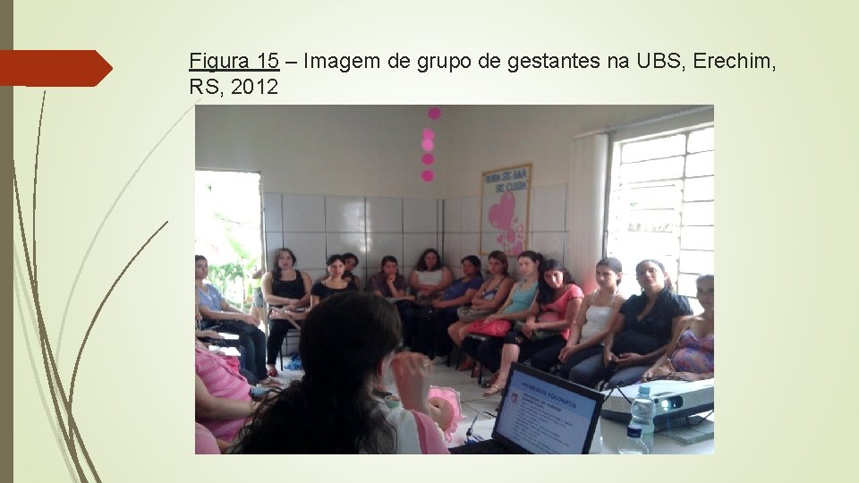 Figura 15 – Imagem de grupo de gestantes na UBS, Erechim, RS, 2012 