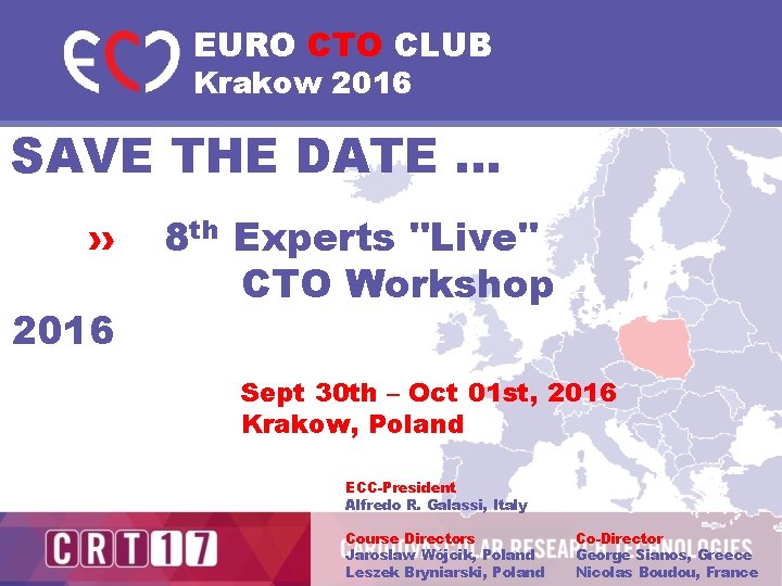 EURO CTO CLUB Krakow 2016 SAVE THE DATE … ›› 2016 8 th Experts