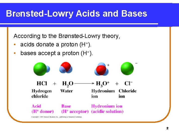 Chapter 8 Acids And Bases 8 2 Brnstedlowry