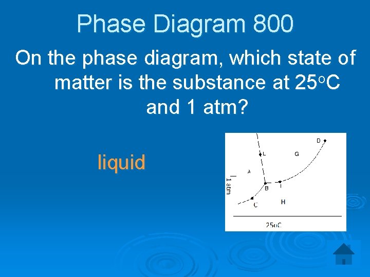 Phase Diagram 800 On the phase diagram, which state of matter is the substance