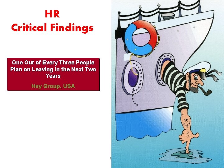 HR Critical Findings One Out of Every Three People Plan on Leaving in the