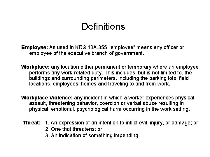 Definitions Employee: As used in KRS 18 A. 355 "employee" means any officer or