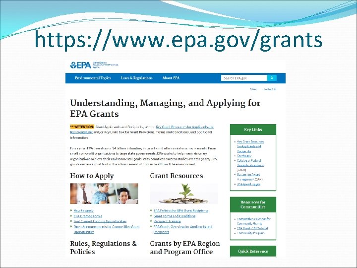 https: //www. epa. gov/grants 