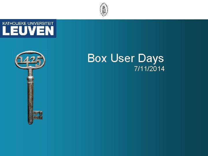 Box User Days 7/11/2014 