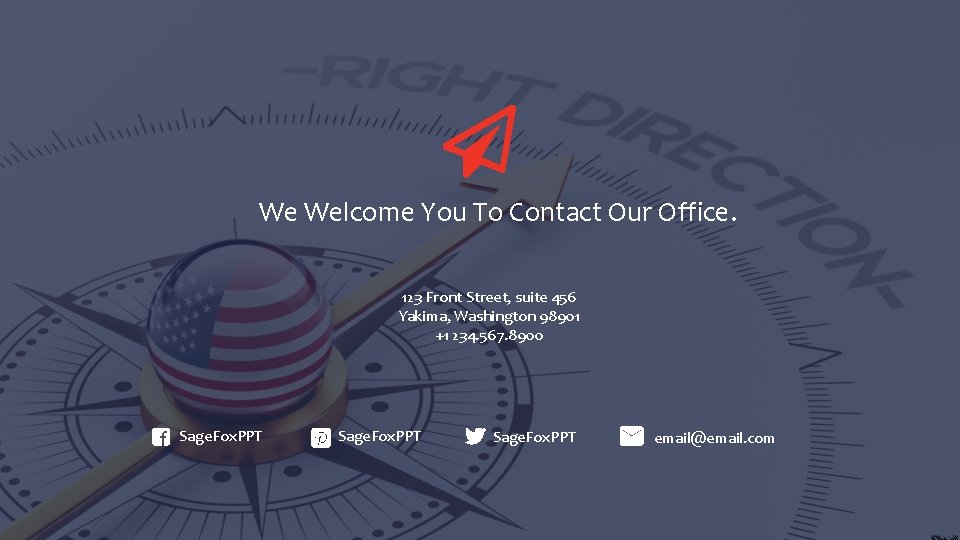We Welcome You To Contact Our Office. 123 Front Street, suite 456 Yakima, Washington