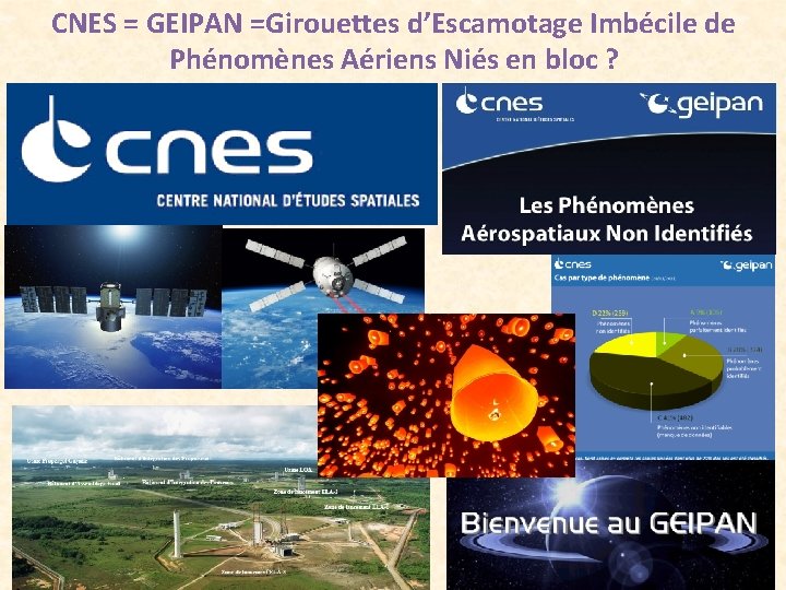 CNES = GEIPAN =Girouettes d’Escamotage Imbécile de Phénomènes Aériens Niés en bloc ? 