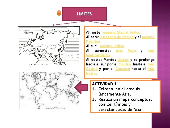 LIMITES Al norte: océano Glacial Ártico Al este: estrecho de Bering y el océano