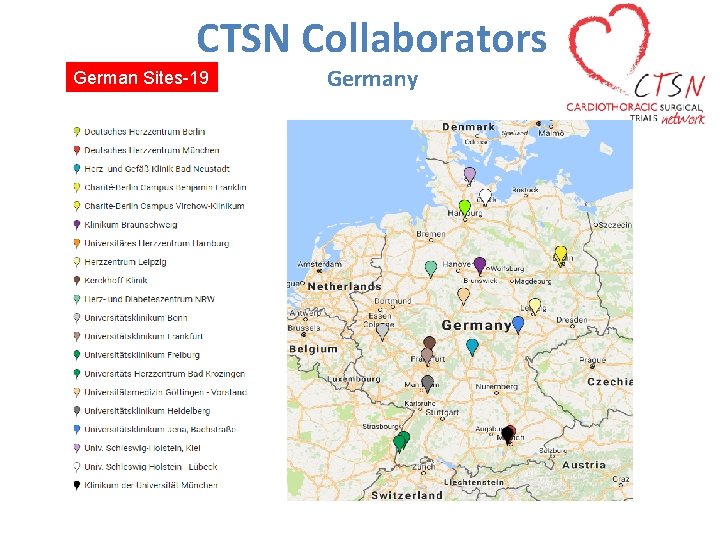 CTSN Collaborators German Sites-19 Germany 