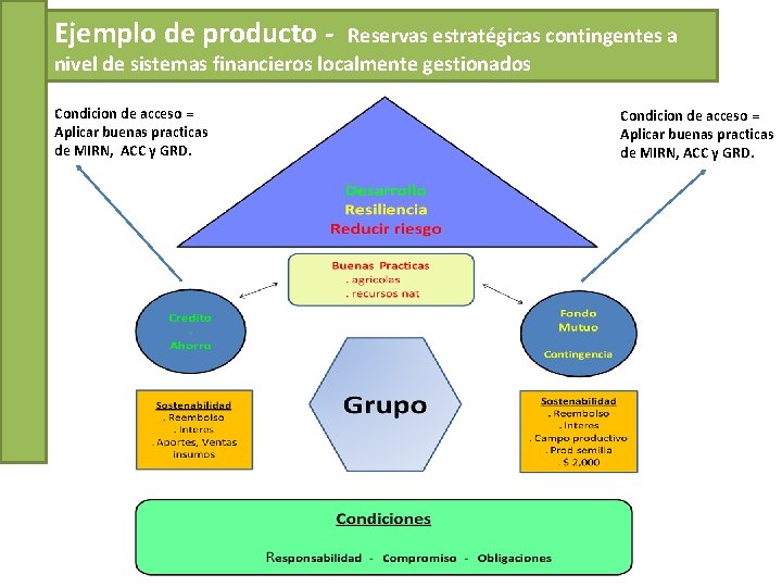 Ejemplo de producto - Reservas estratégicas contingentes a nivel de sistemas financieros localmente gestionados