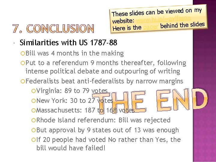 7. CONCLUSION d on my e w ie v e b n ca s