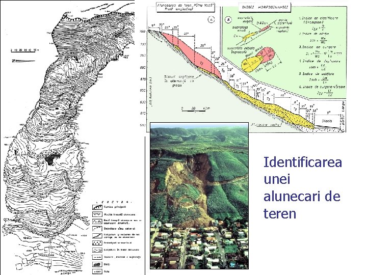 Identificarea unei alunecari de teren 