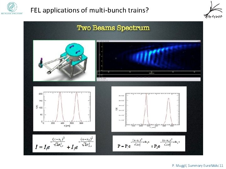 FEL applications of multi-bunch trains? P. Muggli, Summary Euro. NAAc 11 