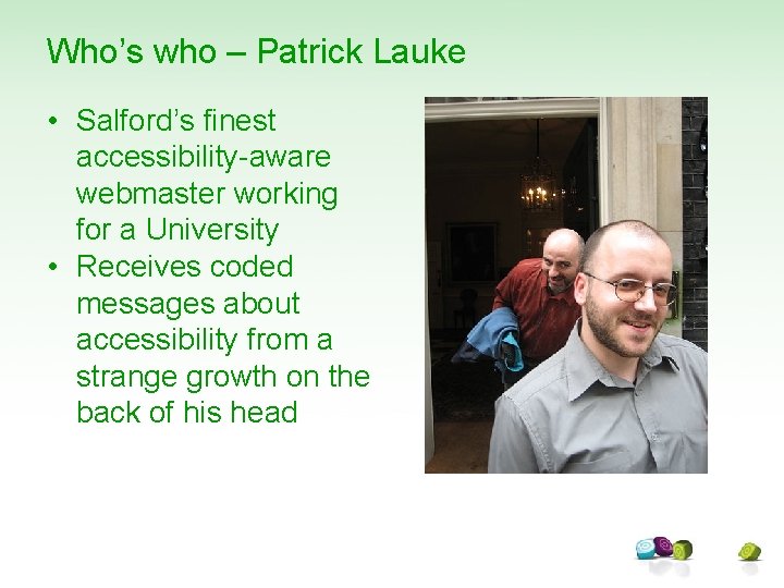 Who’s who – Patrick Lauke • Salford’s finest accessibility-aware webmaster working for a University