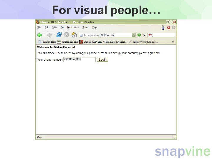 For visual people… For visual people…