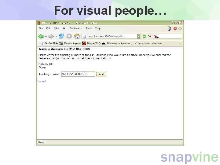 For visual people… For visual people…