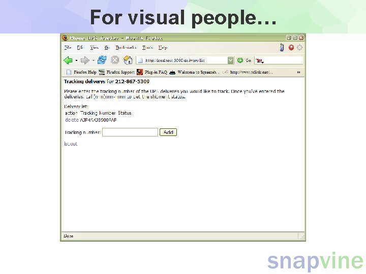 For visual people… For visual people…