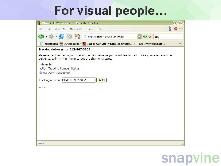 For visual people… For visual people…