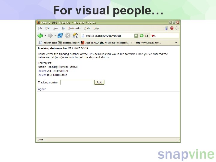 For visual people… For visual people…