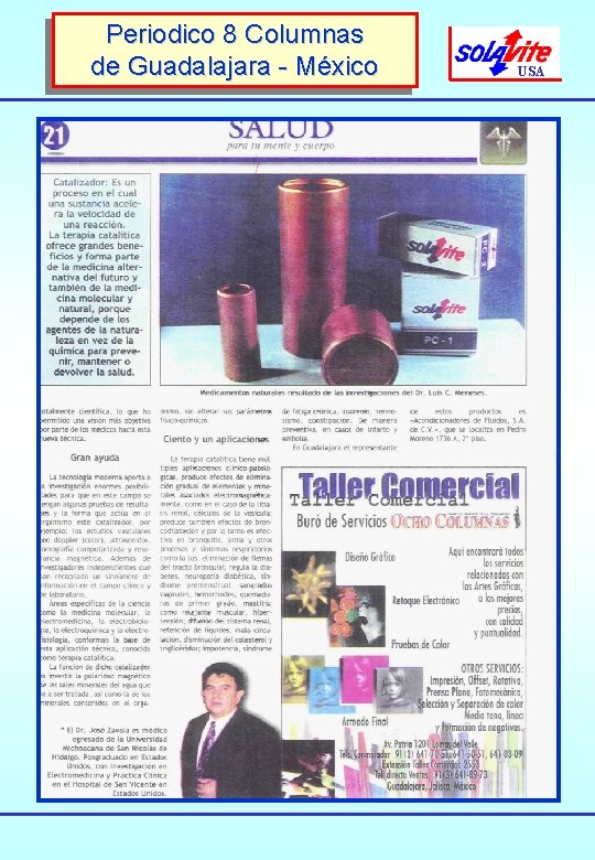 Periodico 8 Columnas de Guadalajara - México USA Periodico 8 Columnas de Guadalajara - México USA