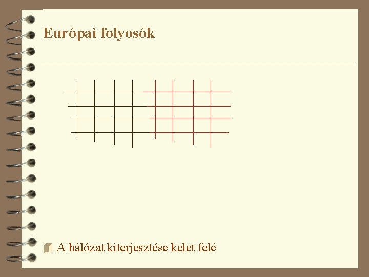 Európai folyosók 4 A hálózat kiterjesztése kelet felé 