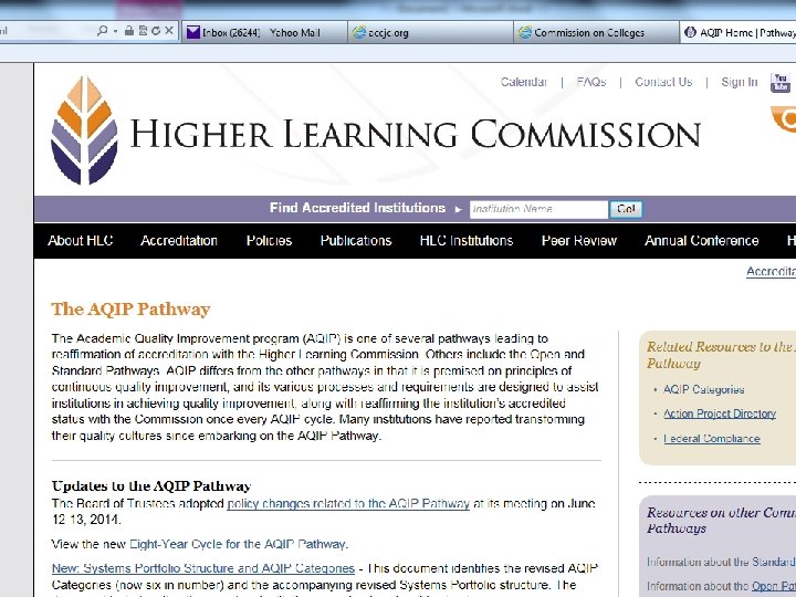 Not Really New The concept of quality enhancement is at the heart of the