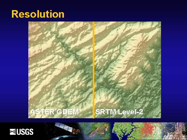 Resolution ASTER GDEM SRTM Level-2 