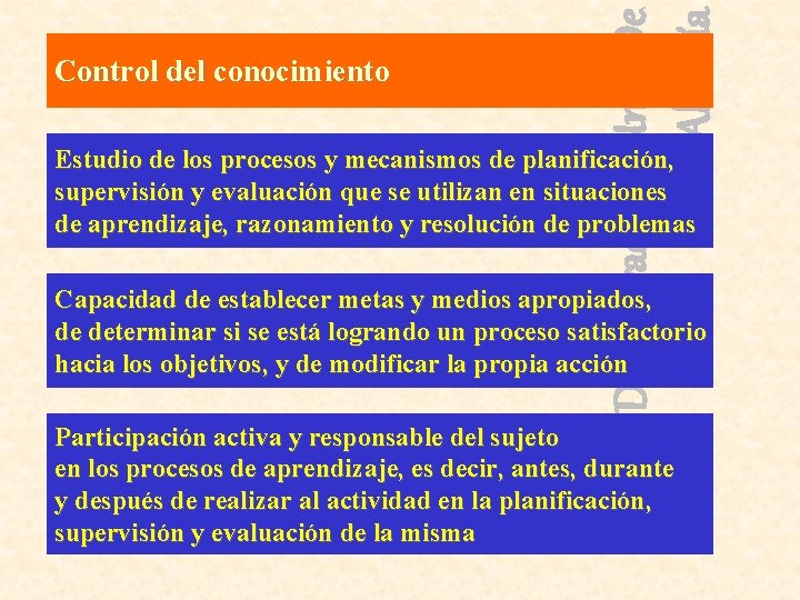 Univ. De Guayaquil y Univ. De Almería Control del conocimiento Estudio de los procesos