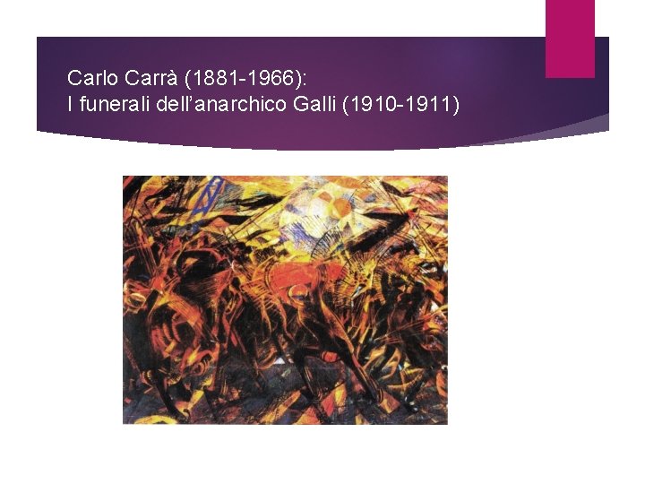 Carlo Carrà (1881 -1966): I funerali dell’anarchico Galli (1910 -1911) 