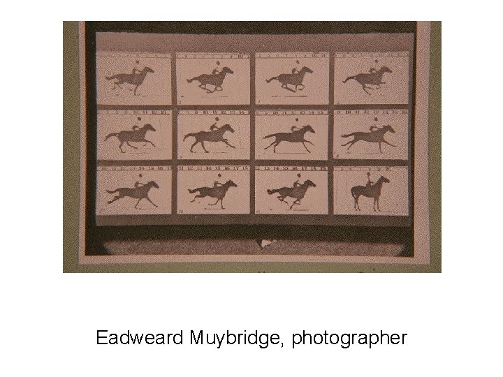 Eadweard Muybridge, photographer 