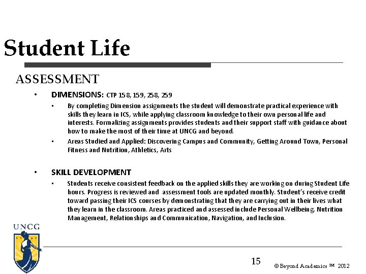 Student Life ASSESSMENT • DIMENSIONS: CTP 158, 159, 258, 259 • • • By Student Life ASSESSMENT • DIMENSIONS: CTP 158, 159, 258, 259 • • • By