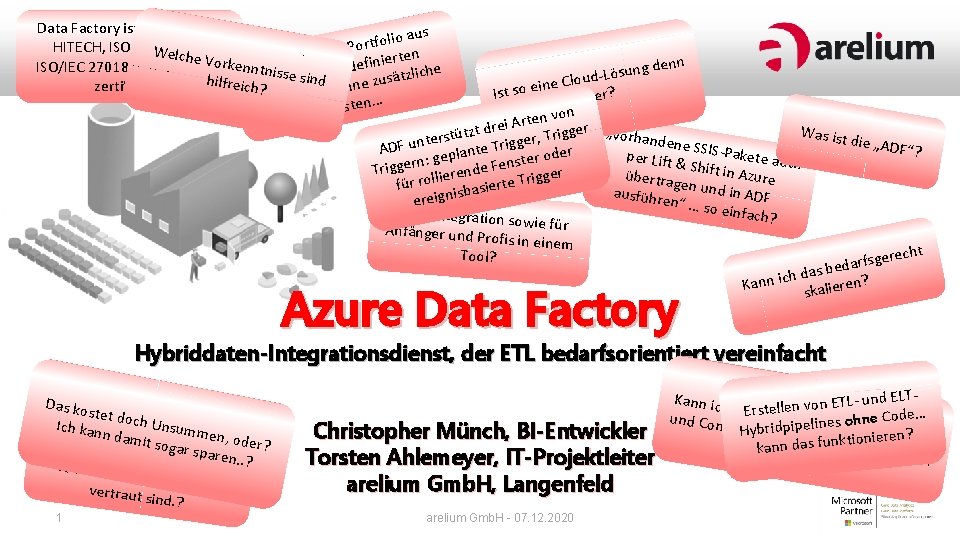 Data Factory ist nach HIPAA, lio aus o f t r o P HITECH, Data Factory ist nach HIPAA, lio aus o f t r o P HITECH,