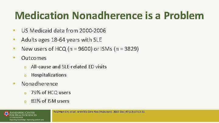 Medication Nonadherence is a Problem • • US Medicaid data from 2000 -2006 Adults Medication Nonadherence is a Problem • • US Medicaid data from 2000 -2006 Adults