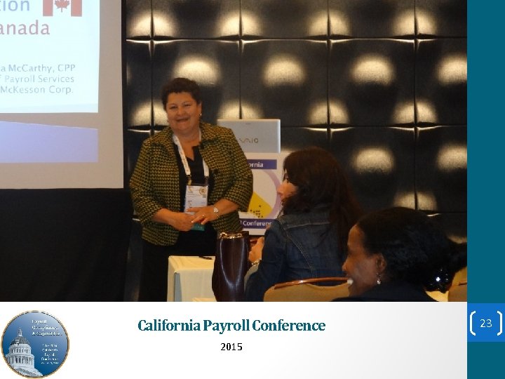 California Payroll Conference 2015 23 