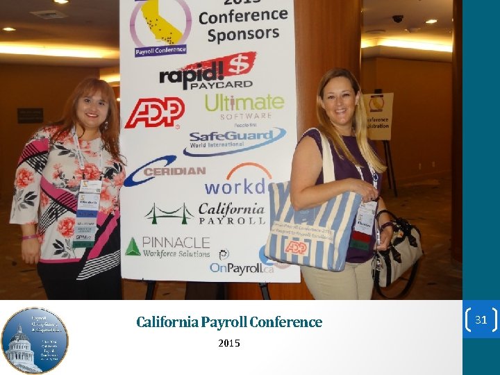 California Payroll Conference 2015 31 