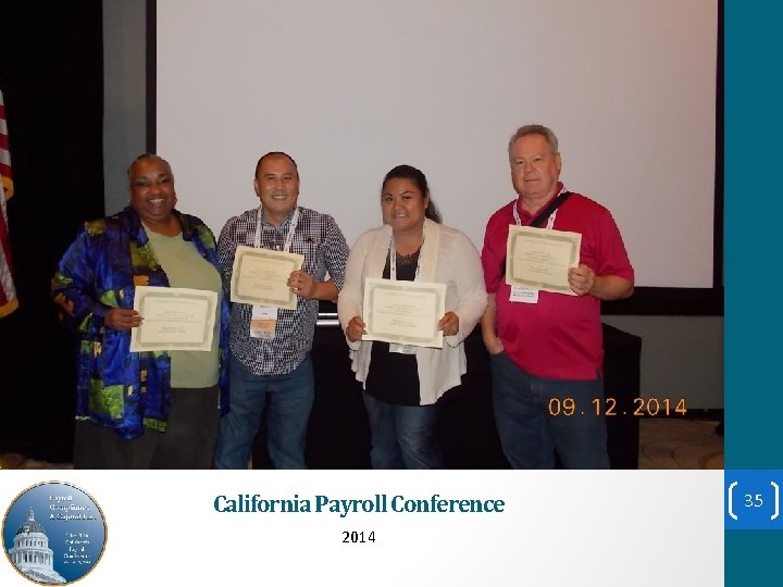 California Payroll Conference 2014 35 