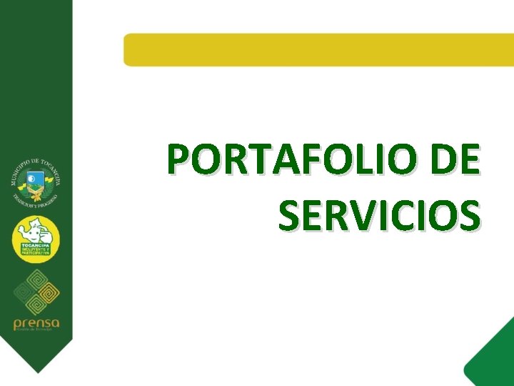 PORTAFOLIO DE SERVICIOS 