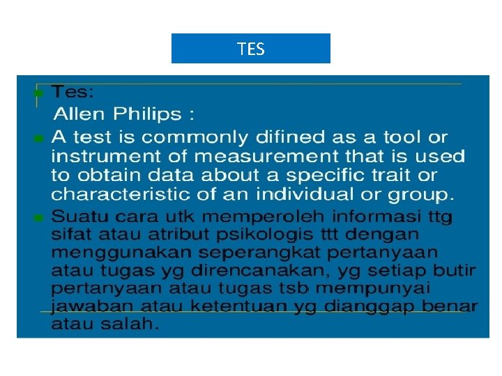 TES TES