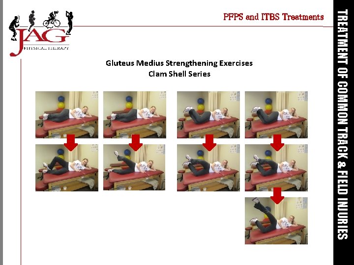 Gluteus Medius Strengthening Exercises Clam Shell Series TREATMENT OF COMMON TRACK & FIELD INJURIES