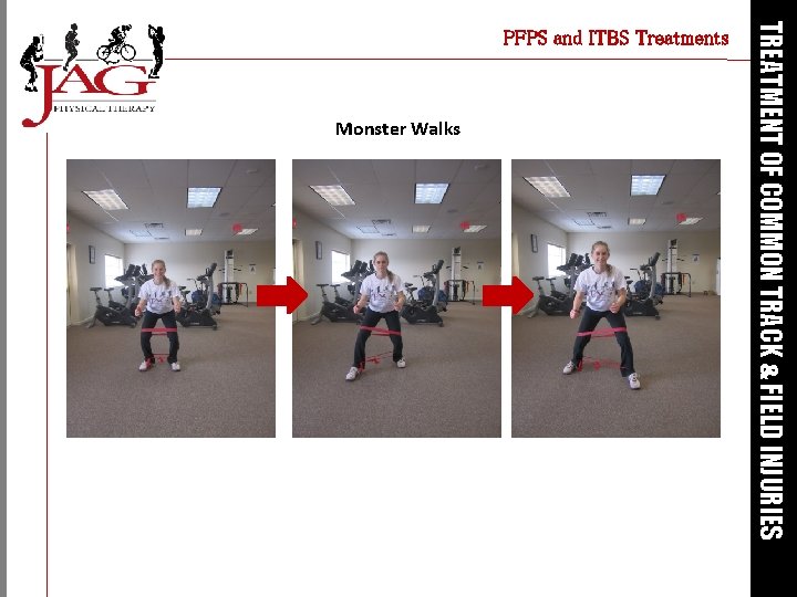 Monster Walks TREATMENT OF COMMON TRACK & FIELD INJURIES PFPS and ITBS Treatments 