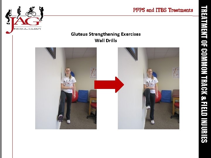 Gluteus Strengthening Exercises Wall Drills TREATMENT OF COMMON TRACK & FIELD INJURIES PFPS and
