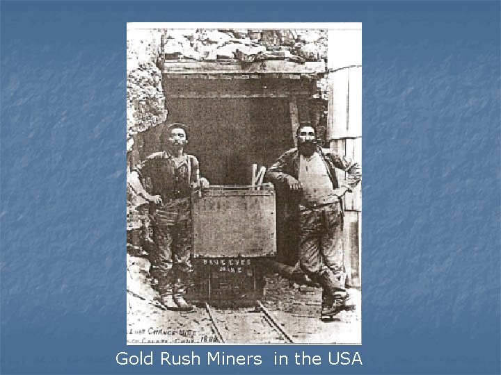 Gold Rush Miners in the USA 
